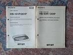 Sony HB-101P/HB-201P Handleidingen, Computers en Software, Vintage Computers, Ophalen of Verzenden, Sony