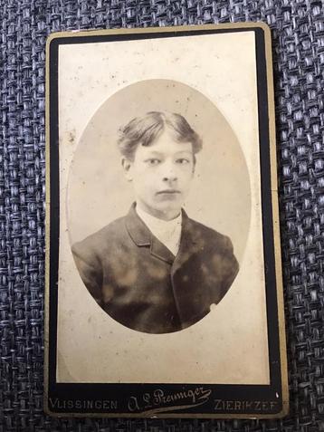 CDV, Jongen, A.L. Preuniger, Vlissingen, Carte de Visite beschikbaar voor biedingen