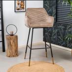 3 Bronx barkrukken Fiona taupe - zo goed als nieuw!, Huis en Inrichting, Ophalen, In hoogte verstelbaar, 60 tot 90 cm, Zo goed als nieuw