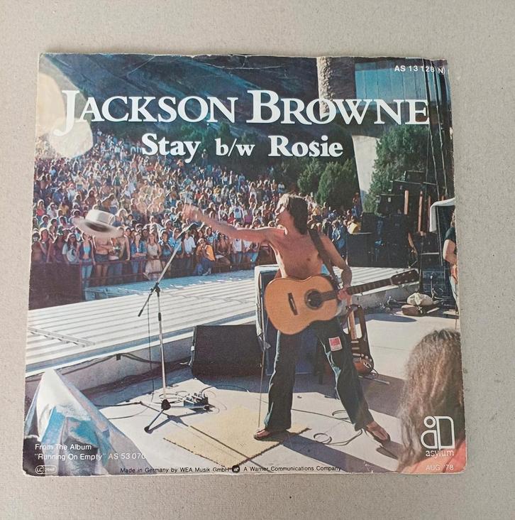 Jackson Browne - Stay/Rosie, Cd's en Dvd's, Vinyl Singles, Gebruikt, Single, Pop, 7 inch, Ophalen of Verzenden
