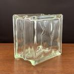 Lumix glasblok vaas Nevada 14,5 x 14,5 x 9,5 cm, Antiek en Kunst, Antiek | Glas en Kristal, Ophalen of Verzenden