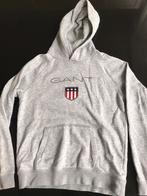 GANT sweater met hoodie lichtgrijs 158-164 (13-14) zeer goed, Jongen of Meisje, Trui of Vest, Ophalen of Verzenden, Zo goed als nieuw