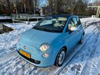 Fiat 500 1.2 Cabrio 2013 Blauw, Auto's, Voorwielaandrijving, Euro 5, Stof, 4 cilinders