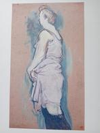 Henri Toulouse-Lautrec offset prent vrouw in nachthemd, Antiek en Kunst, Ophalen of Verzenden