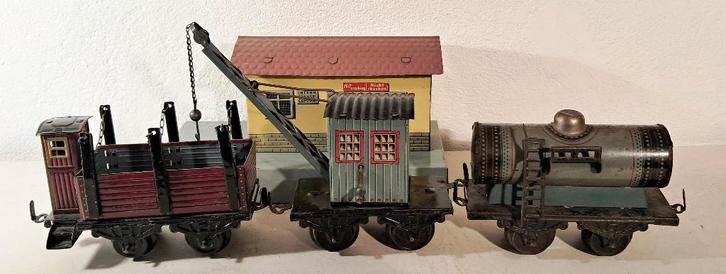 Spoor 0 Dresler goederenloods en Bub kbn goederenwagens, Antiek en Kunst, Antiek | Speelgoed, Ophalen of Verzenden