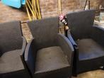 Zwarte tuinstoelen, Tuin en Terras, Tuinstoelen, Ophalen of Verzenden, Zo goed als nieuw, Kunststof