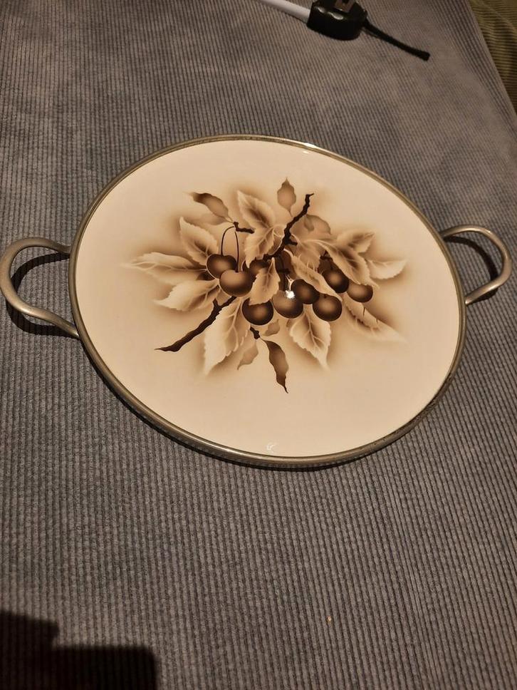 Vintage DDR Gebak Plateau, Antiek en Kunst, Antiek | Schalen, Ophalen of Verzenden