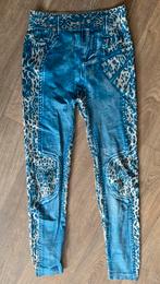 Legging spijkerlook met tijgerprint maat S, Kleding | Dames, Legging, Maat 36/38 (S), Blauw, Nieuw