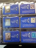 12 x Zilveren Wilhelmina Zegels in 3D in Album, Ophalen of Verzenden, Nederland