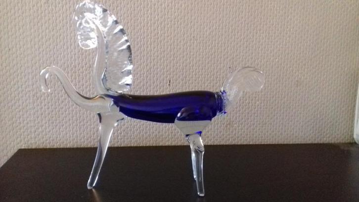 Murano Paard (Blauw), Antiek en Kunst, Antiek | Glas en Kristal, Ophalen