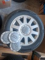4x originele velgen audi met winterbanden 16 inch van a6 c6, Ophalen, Gebruikt