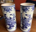 2 mooie Delfts Blauwe ronde vazen, Antiek en Kunst, Antiek | Keramiek en Aardewerk, Ophalen of Verzenden