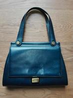 Vintage handtas tas blauw, Ophalen of Verzenden, Zo goed als nieuw, Blauw, Handtas
