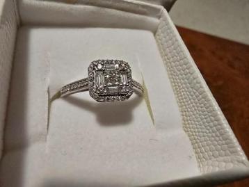 Diamanten ring (witgoud) beschikbaar voor biedingen