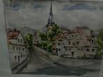 Vijlen, (L.) Aquarel. M. Ritzen., Antiek en Kunst, Ophalen