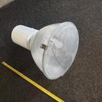 Industriële hanglamp wit - hanglamp met PL, Ophalen of Verzenden, Gebruikt, Glas, Minder dan 50 cm