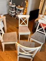 Set of 4 Ikea ROSENDORP chairs, white, Ophalen, Zo goed als nieuw, Wit, Vier