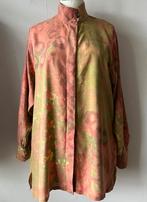 Atelier “ het Paapje” zijden handbedrukte stof blouse L, Kleding | Dames, Blouses en Tunieken, Paapje, Ophalen of Verzenden, Zo goed als nieuw