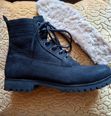 Nieuw! BLACKSTONE veterboots WOL gevoerd zwart Mt 41(230€)  beschikbaar voor biedingen