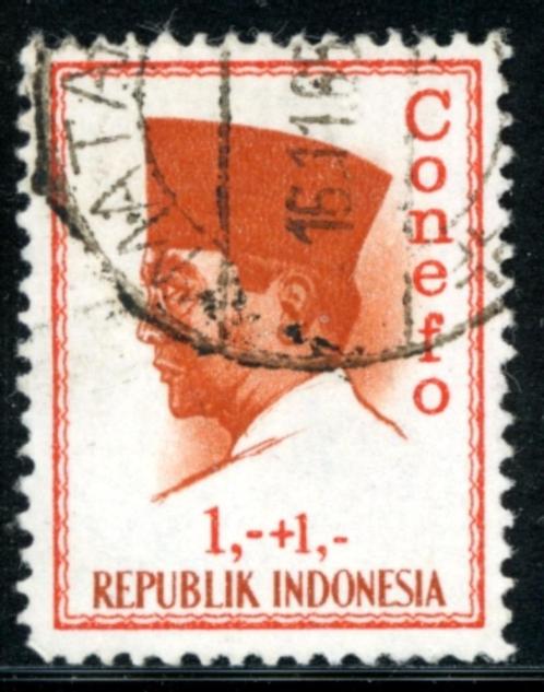 Indonesie 472 - President Soekarno, Postzegels en Munten, Postzegels | Azië, Gestempeld, Zuidoost-Azië, Ophalen of Verzenden