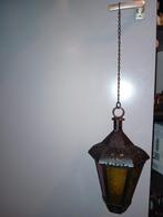 Sfeervolle Hanglamp voor Kaarsje, Huis en Inrichting, Lampen | Hanglampen, Ophalen, Gebruikt, Vintage, Glas