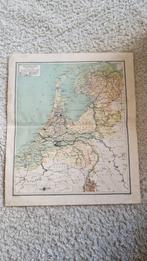 Oude Landkaart Nederland - Gedetailleerd, Gelezen, Ophalen of Verzenden, Landkaart, 1800 tot 2000