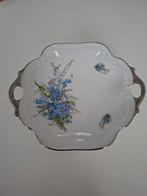 Bavaria Wunsiedel schaal vergeet me nietjes blauw zilver, Ophalen of Verzenden