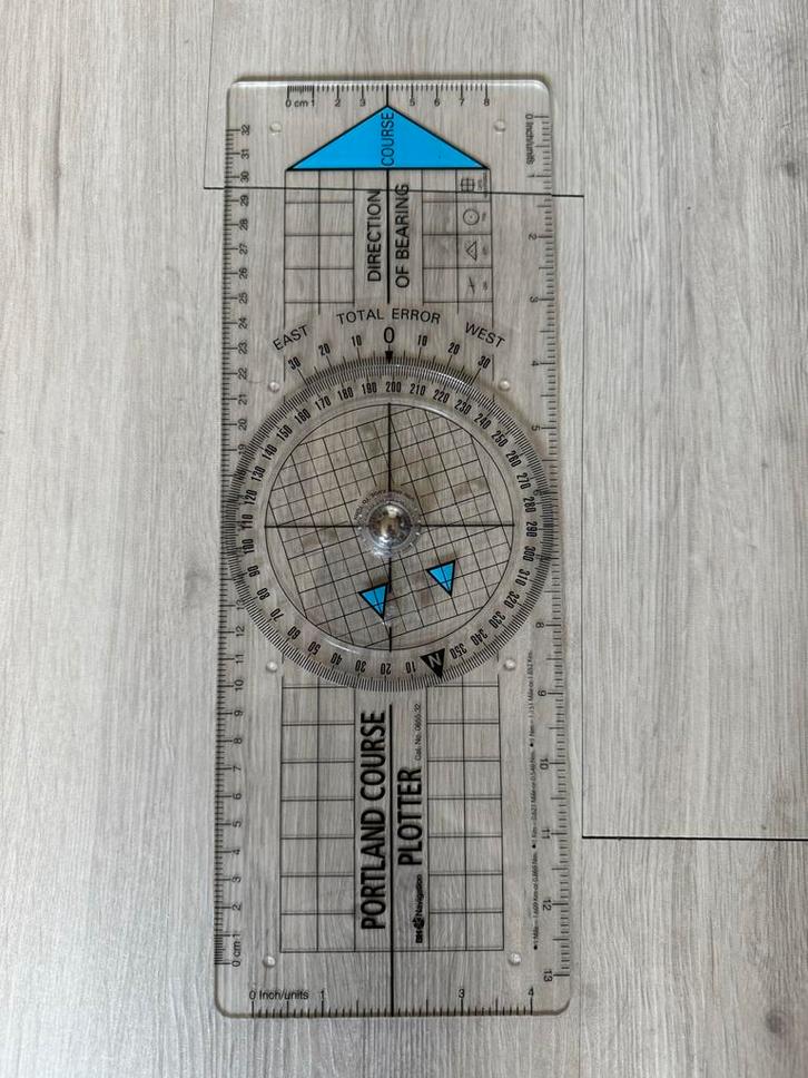 Kaartplotter - Portland Course Plotter, Watersport en Boten, Navigatiemiddelen en Scheepselektronica, Zo goed als nieuw, Kaartplotter of Fish Finder