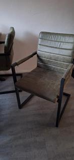 4 oud groene Eetkamerstoelen - Zo Goed Als Nieuw!, Huis en Inrichting, Stoelen, Ophalen, Overige materialen, Overige kleuren, Zo goed als nieuw