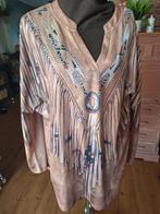 Tuniek western style  maat 46 48 50 52, Kleding | Dames, Grote Maten, Ophalen of Verzenden, Zo goed als nieuw, Bruin, Blouse of Tuniek