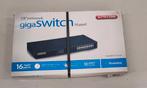 Sitecom LN-142B Giga switch, 16 ports, 19" network, Ophalen of Verzenden, Zo goed als nieuw