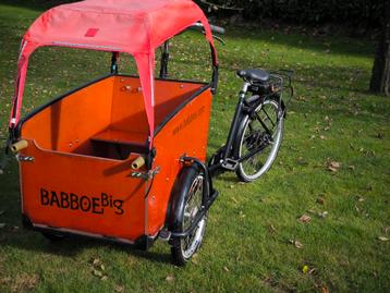 Babboe Big electrische E-Bike Bakfiets + huif + banken  beschikbaar voor biedingen