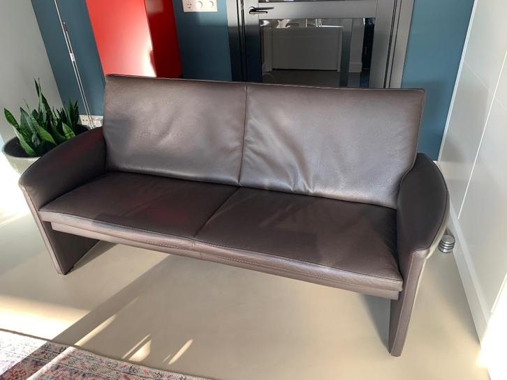 Leren bank van Leolux Antipode, Huis en Inrichting, Banken | Bankstellen, Zo goed als nieuw, Rechte bank, Tweepersoons, 150 tot 200 cm