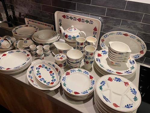 Origineel Boerenbont servies by Boch, Antiek en Kunst, Antiek | Servies compleet, Ophalen