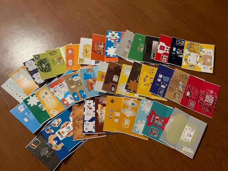 AH Mini’s complete set | 40 stuks, Hobby en Vrije tijd, Stickers en Plaatjes, Zo goed als nieuw, Ophalen of Verzenden