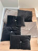 Sierkussen | zwart en beige, Verzenden, Zo goed als nieuw