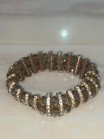 Elegante Armband met Kristallen, Overige materialen, Bruin, Ophalen of Verzenden, Zo goed als nieuw