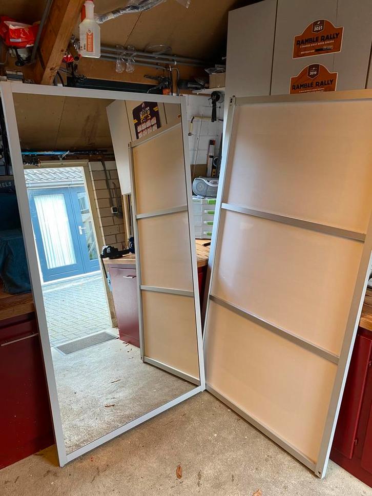 Ikea Pax Malm Spiegel Schuifdeuren set, Huis en Inrichting, Woonaccessoires | Kamerschermen, Gebruikt, Ophalen of Verzenden