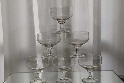 Set van 6 reuzen coupes van Leerdam/Ambasador, Antiek en Kunst, Antiek | Glas en Kristal, Ophalen
