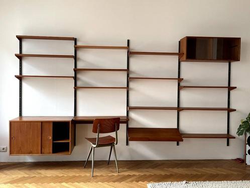 Kai Kristiansen teak wall unit for Feldballes Møbelfabrik, Huis en Inrichting, Kasten | Wandmeubels, Gebruikt, 150 tot 200 cm