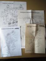 Märklin 4 onderdelenbladen voor 3351 3376 36850 36853 Locs, Wisselstroom, Gebruikt, Locomotief, Ophalen of Verzenden