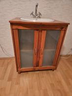 Wastafel inclusief spiegel, Ophalen, Gebruikt, 50 tot 100 cm, Minder dan 100 cm