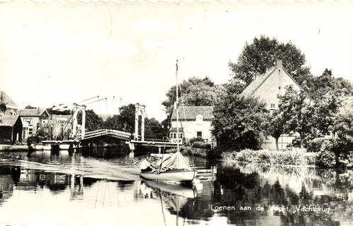 Loenen aan de Vecht, Vechtbrug - boot - gelopen, Verzamelen, Ansichtkaarten | Nederland, Ongelopen, Utrecht, 1920 tot 1940, Ophalen of Verzenden