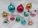 Mooie kleurrijke vintage glazen kerstballen - DDR, Ophalen of Verzenden, Gebruikt