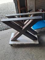 Tafel poten 2 stuks zwaar ijzer, Ophalen, Zo goed als nieuw, Rechthoekig, 50 tot 100 cm