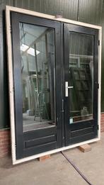 Hardhouten kozijn met Openslaande deuren 179cm br 222cm h, Doe-het-zelf en Verbouw, Kozijnen en Schuifpuien, Ophalen, Gebruikt