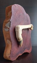 Decoratief stuk – getaxidermiseerde gazellepoot op houten, Ophalen of Verzenden