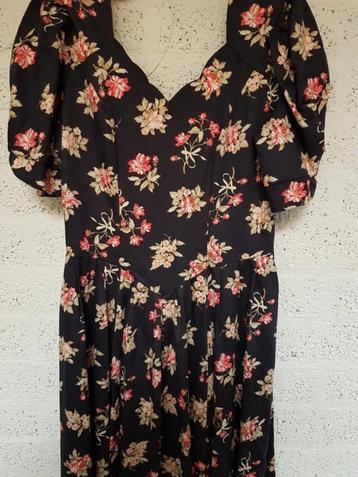 1x gedragen Vintage LAURA ASHLEY Jurk / Galajurk Maat: 42 beschikbaar voor biedingen