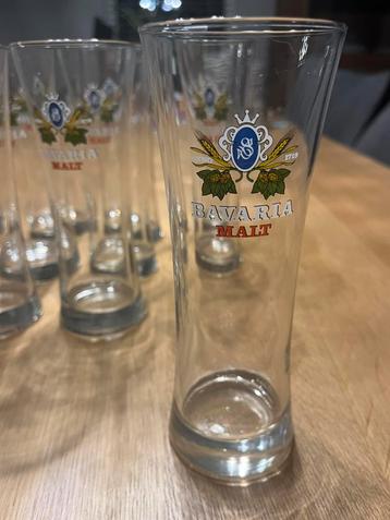Prachtige set van 12 originele Bavaria Malt glazen 28 cl beschikbaar voor biedingen