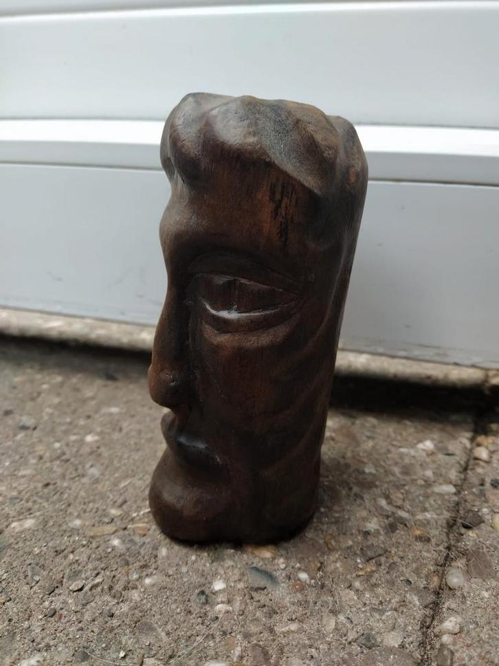 Vintage Houten Beeld - Handgemaakt Vancouver, Antiek en Kunst, Kunst | Beelden en Houtsnijwerken, Verzenden